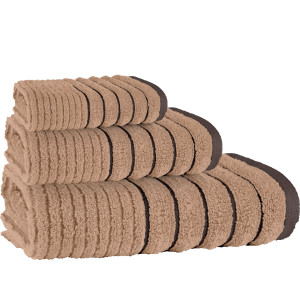 Хавлиена кърпа за баня в кафяво Хавана